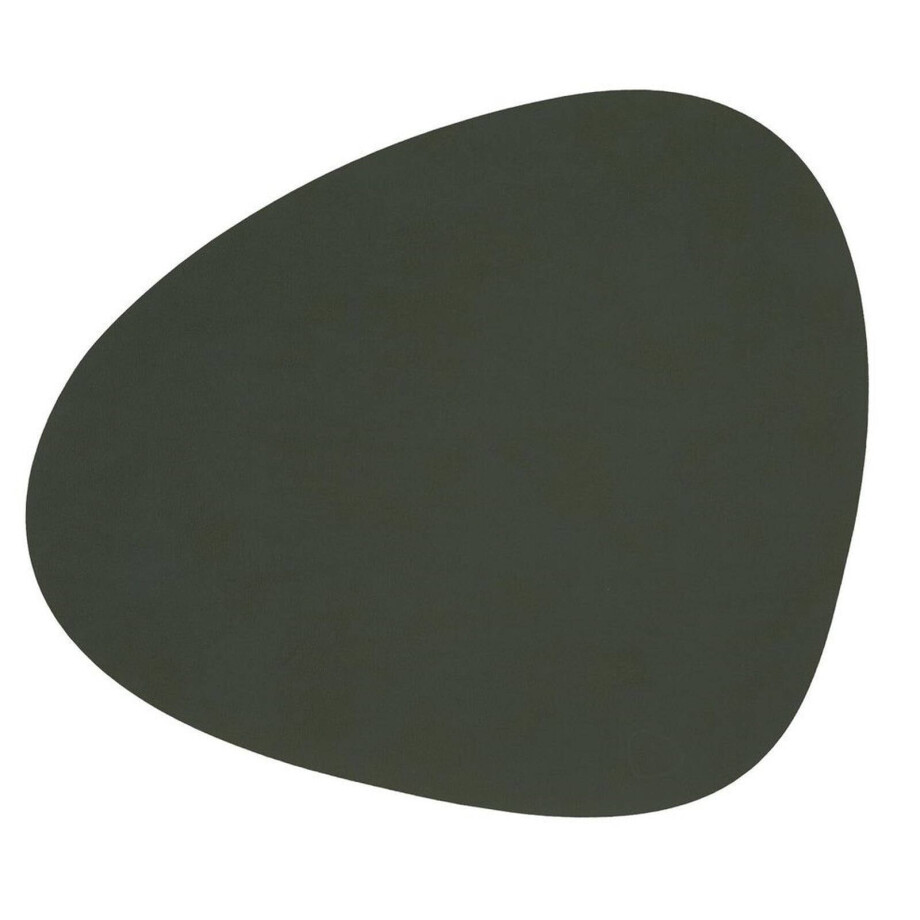 LIND DNA Placemat Nupo - Leer - Dark Green - 44 x 37 cm LIND DNA Placemat Nupo - Leer - Dark Green - 44 x 37 cm afbeelding