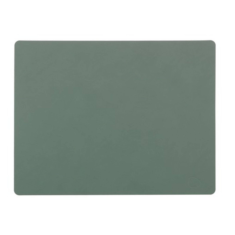 LIND DNA Placemat Leer Nupo Pastel Groen (35x45 cm) afbeelding 