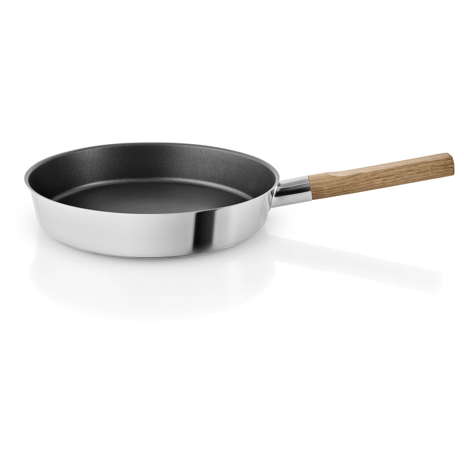 Eva Solo Koekenpan Nordic Kitchen RVS - ø 28 cm - standaard anti-aanbaklaag afbeelding 