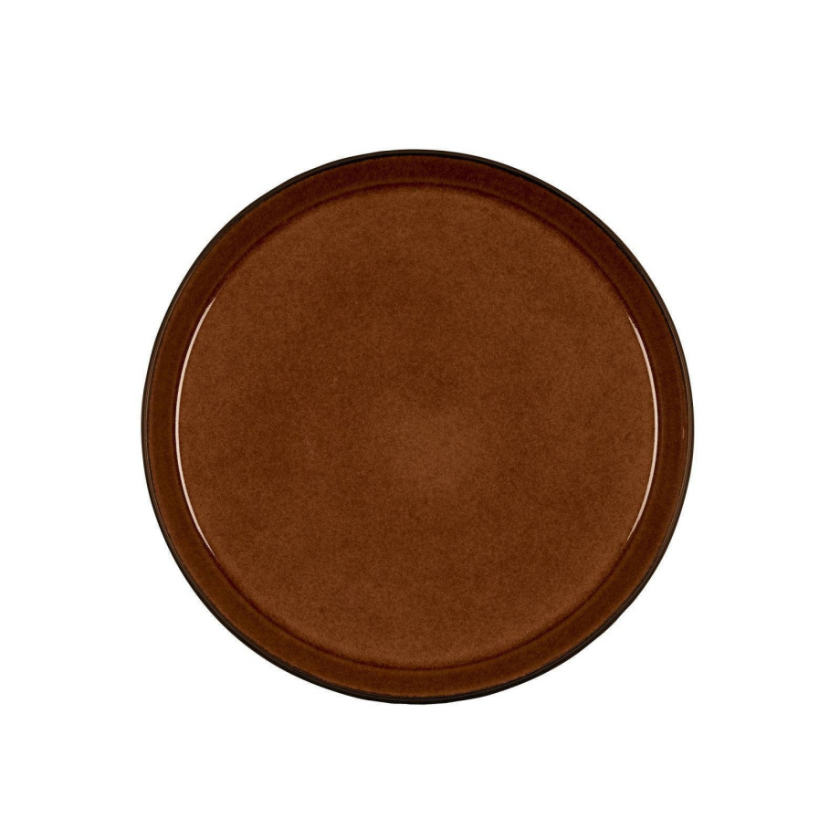 Bitz Dinerbord Gastro Zwart/amber ø 27 cm afbeelding 