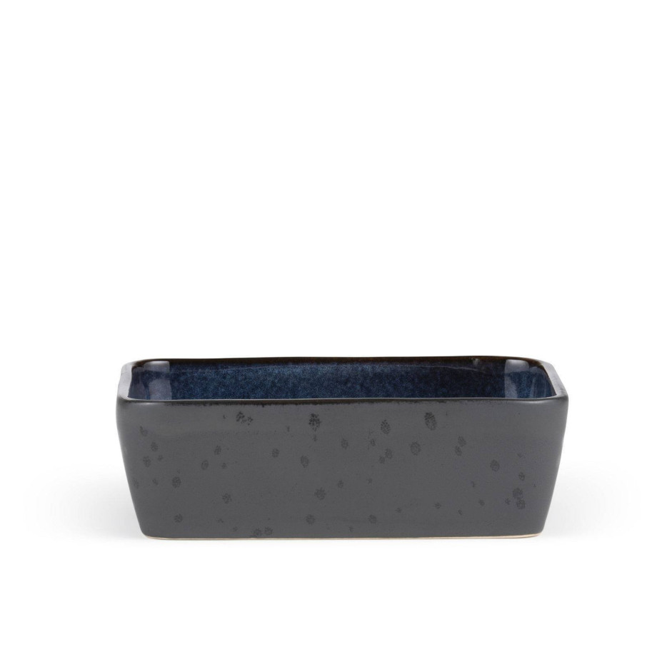 Bitz Ovenschaal Gastro Zwart / Donkerblauw - 19 x 14 x 6 cm / 900 ml afbeelding 