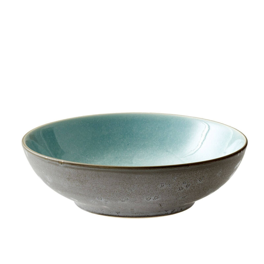 Bitz Diep Bord Gastro Grijs/lichtblauw ø 24 cm afbeelding 