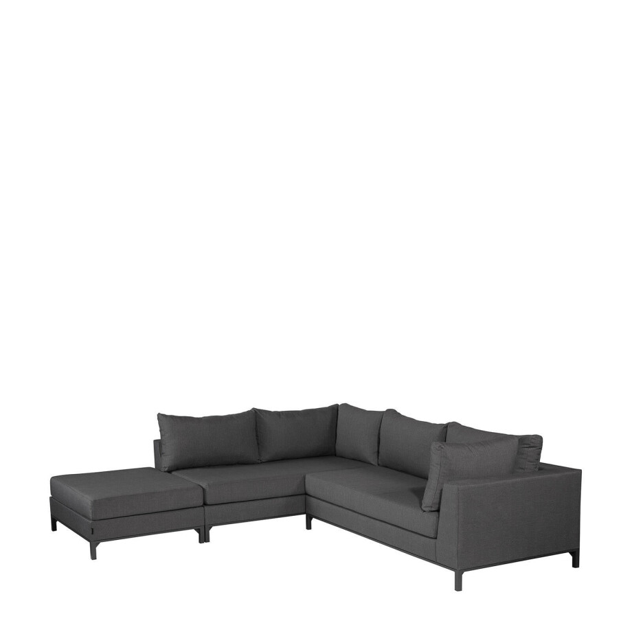 Exotan Exotan Loungeset Links Buiten Sicilië - Aluminium - Grijs - 60x262x246 Exotan Exotan Loungeset Links Buiten Sicilië - Aluminium - Grijs - 60x262x246 afbeelding