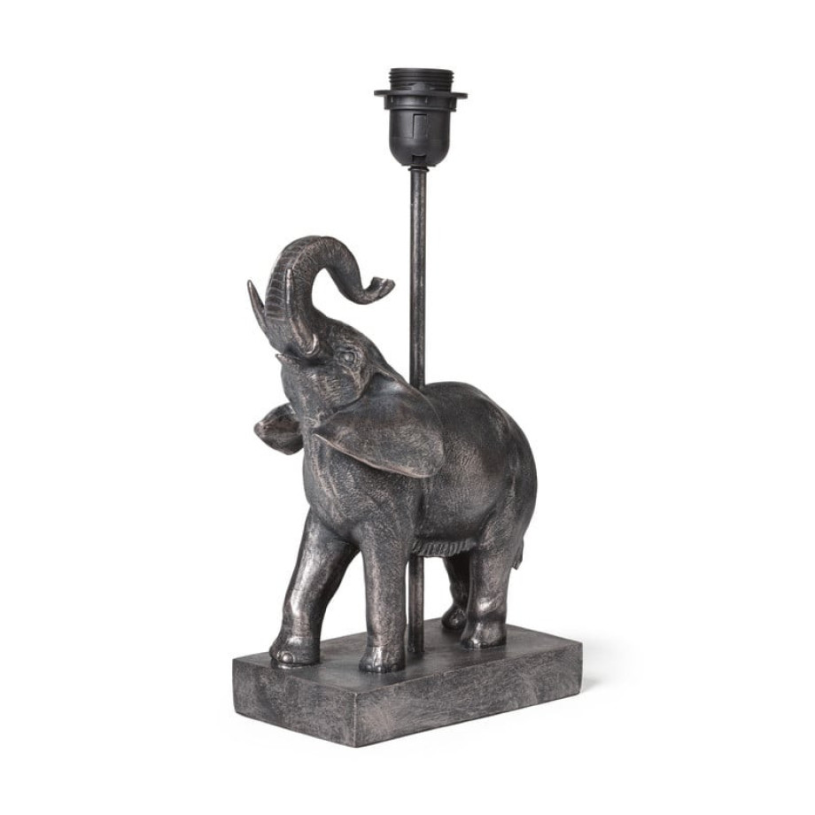 Lampenvoet olifant - zwart - 23x12.5X39.5 cm afbeelding 