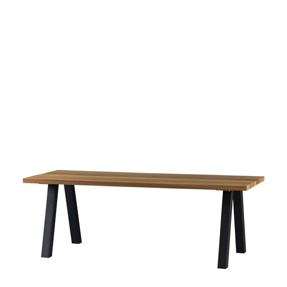 WOOOD WOOOD Tuintafel Met A-poot Tablo - Naturel - 75x210x81 afbeelding 