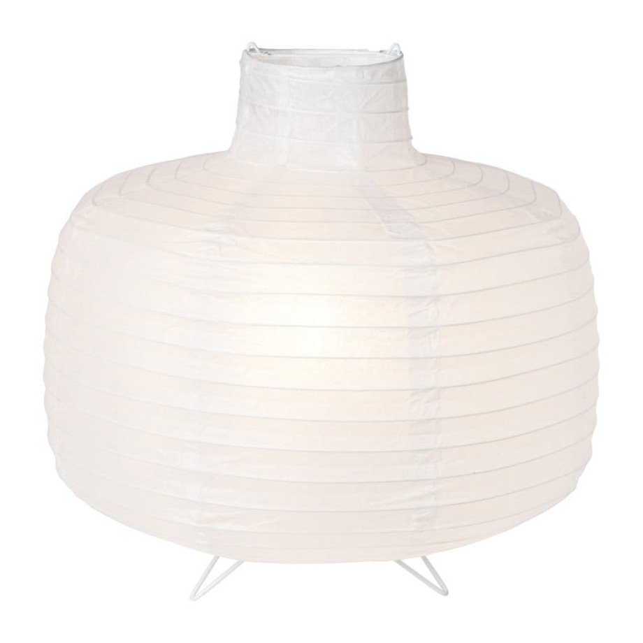 Rijstpapier lamp bol - wit - ø33x32.5 cm afbeelding 