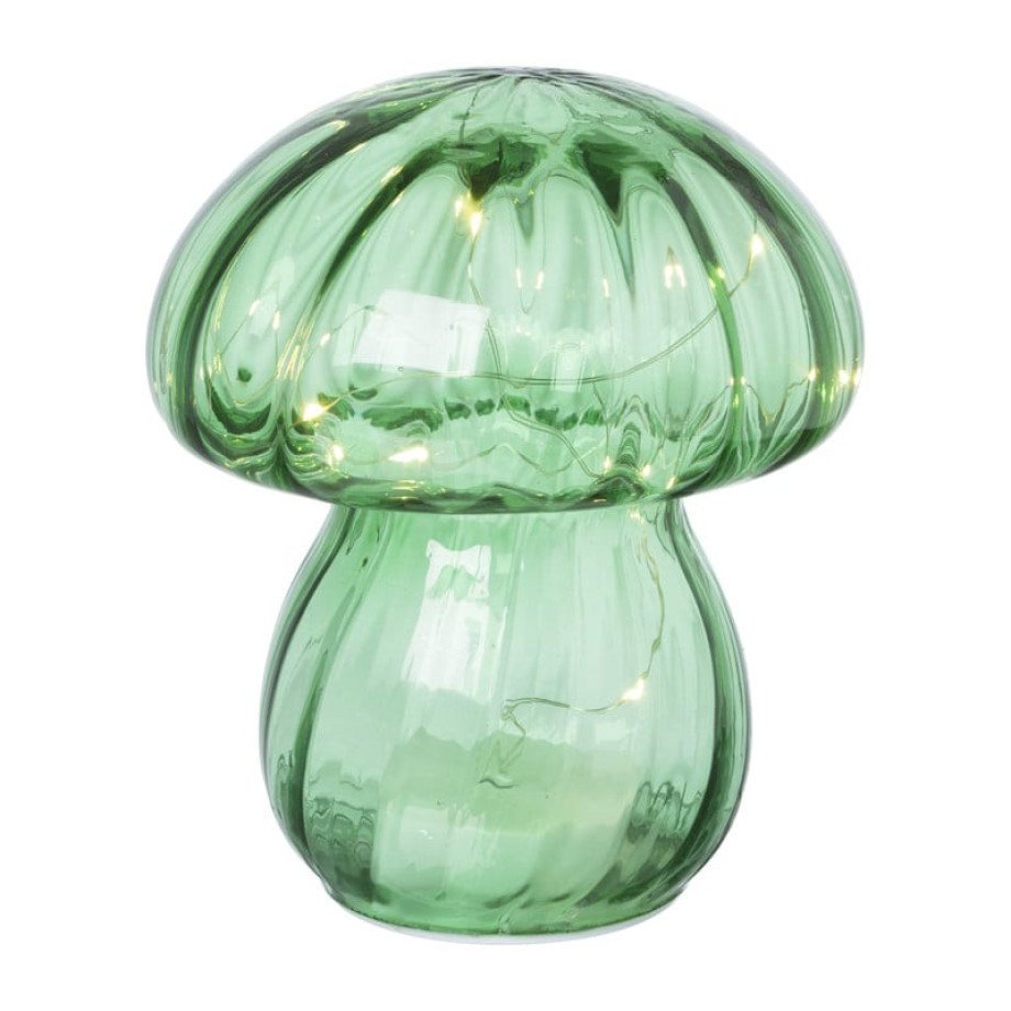 Tafellamp paddenstoel - groen - ø13x15 cm afbeelding 1