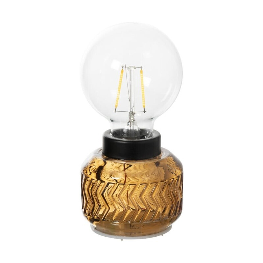 Mini tafellamp Esther - oranje - ø8x17 cm Mini tafellamp Esther - oranje - ø8x17 cm afbeelding