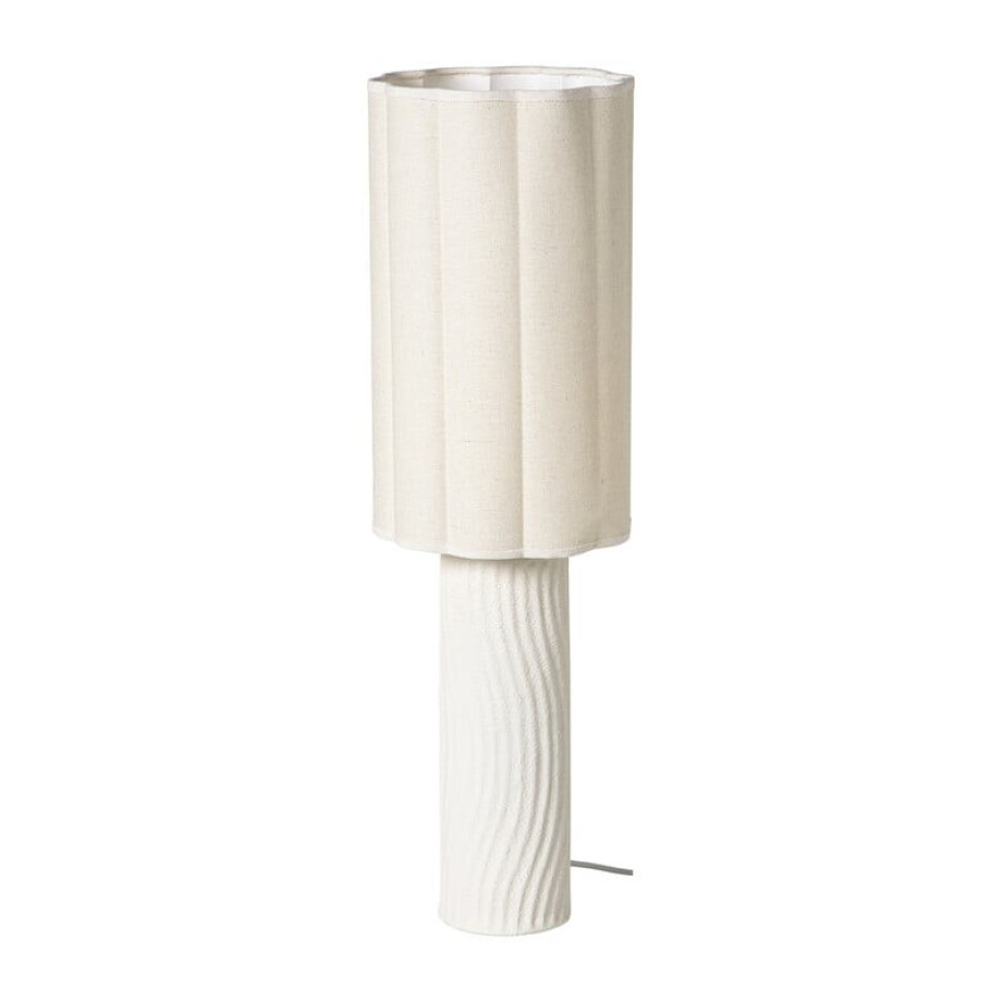 Lampvoet met kap - beige - ø20x65 cm Lampvoet met kap - beige - ø20x65 cm afbeelding