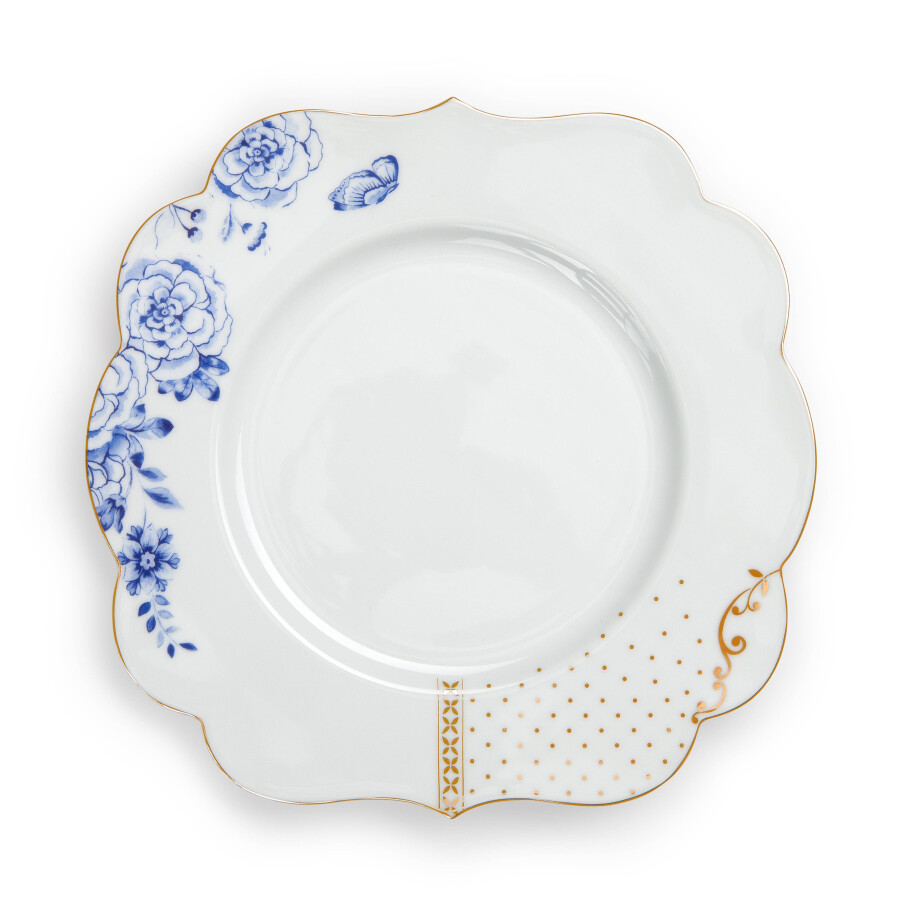 Pip Studio Royal White dinerbord (Ø23 cm) afbeelding 