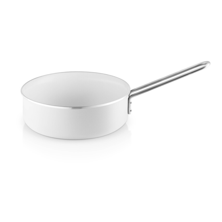 Eva Solo Hapjespan White - ø 24 cm / 3.4 liter - keramische anti-aanbaklaag Eva Solo Hapjespan White - ø 24 cm / 3.4 liter - keramische anti-aanbaklaag afbeelding