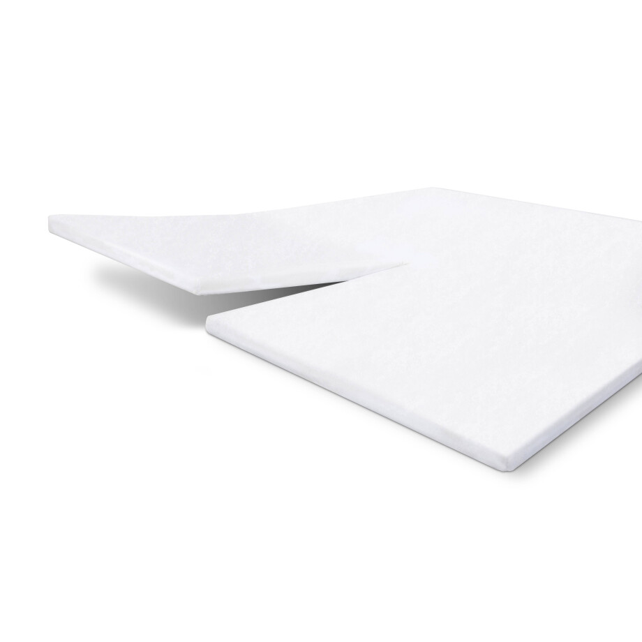 Walra katoenen molton split topmatras (tot 10 cm matras) wit afbeelding 