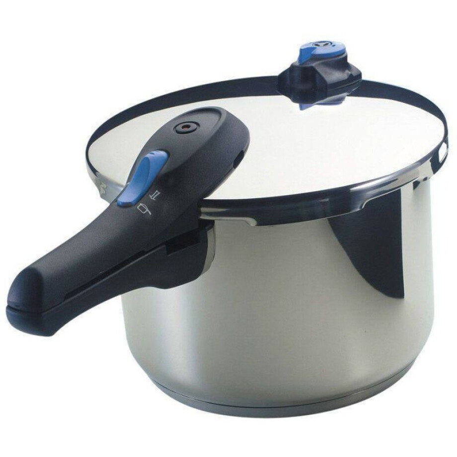 BK Snelkookpan - Mat RVS - ø 22 cm / 6 liter BK Snelkookpan - Mat RVS - ø 22 cm / 6 liter afbeelding