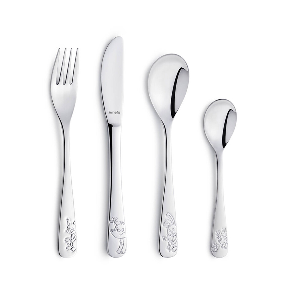 Amefa kinderbestekset Forest Friends (4-delig) (1 pers.) Amefa kinderbestekset Forest Friends (4-delig) (1 pers.) afbeelding