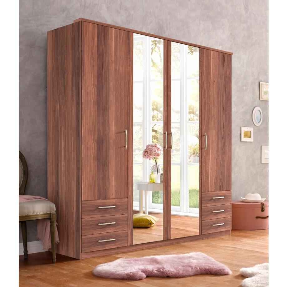 priess Kledingkast Husum met decoratieve krans, optioneel met lades afbeelding 1