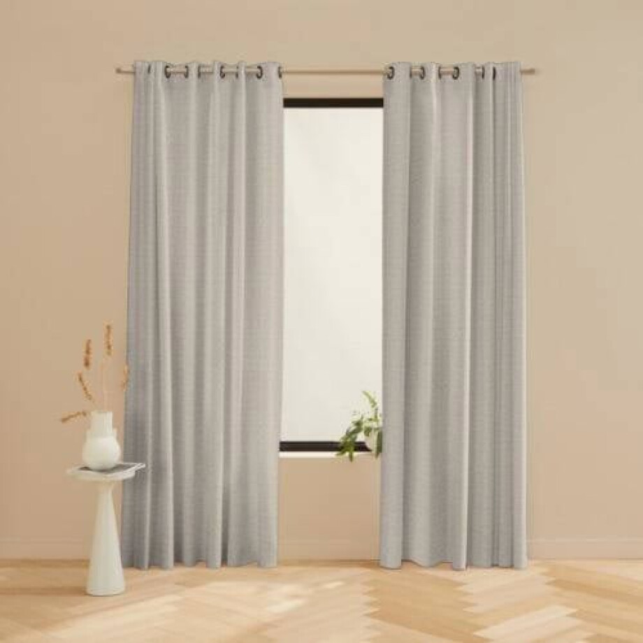 NOUS Living lichtdoorlatend gordijn Lara 17 golden beach NOUS Living lichtdoorlatend gordijn Lara 17 golden beach afbeelding