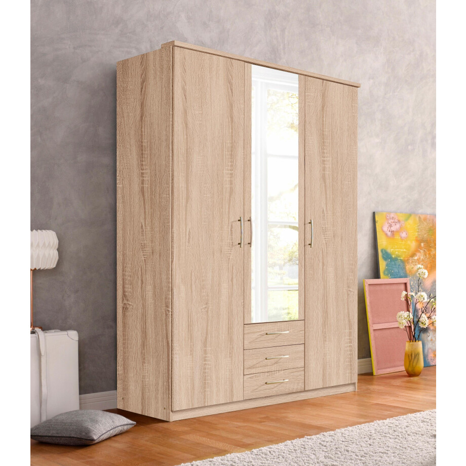 priess Kledingkast Husum met decoratieve krans, optioneel met lades afbeelding 1
