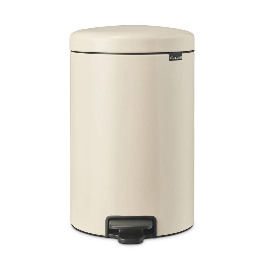 Brabantia NewIcon Prullenbak - 20 l - Soft Beige Brabantia NewIcon Prullenbak - 20 l - Soft Beige afbeelding