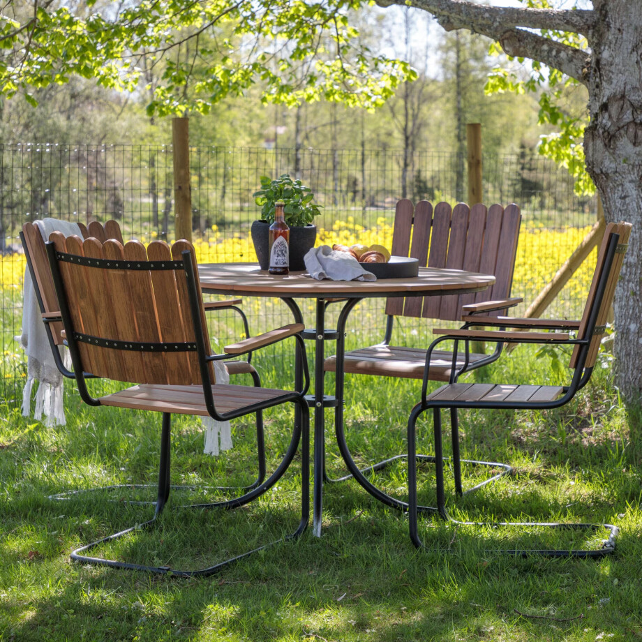 Nohr Outdoor Diningset 'Temisha' Polywood, kleur Naturel afbeelding 1
