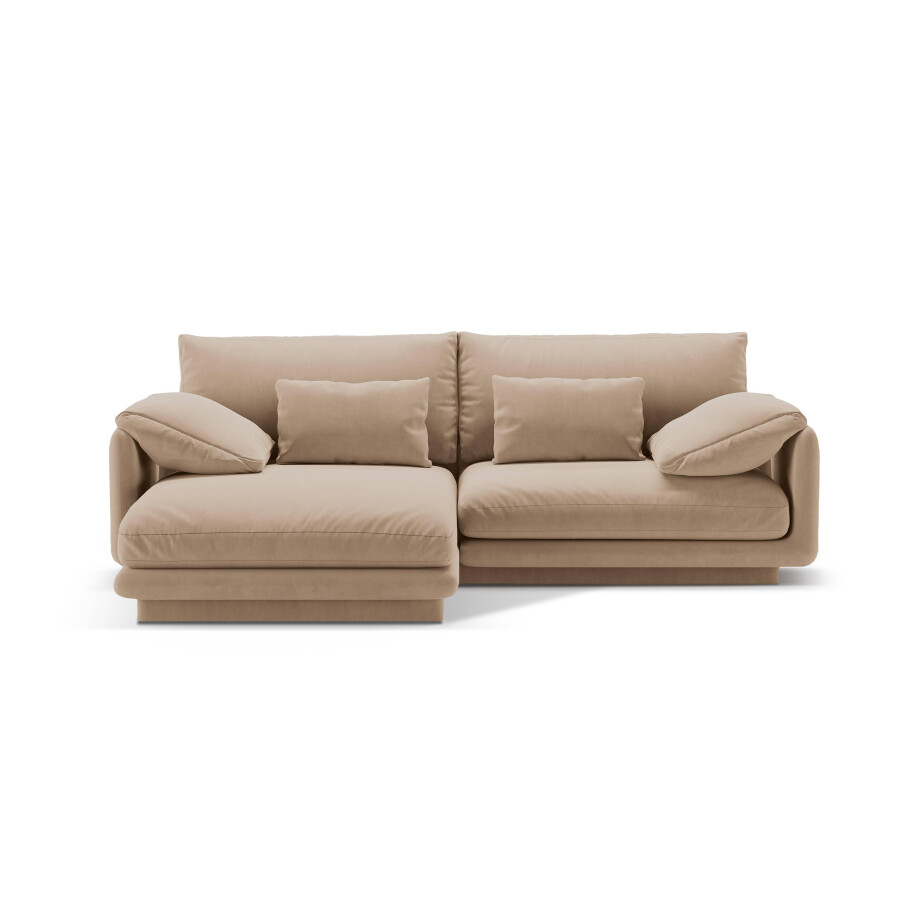 3-zits hoekbank Torino links velvet | Micadoni afbeelding 1