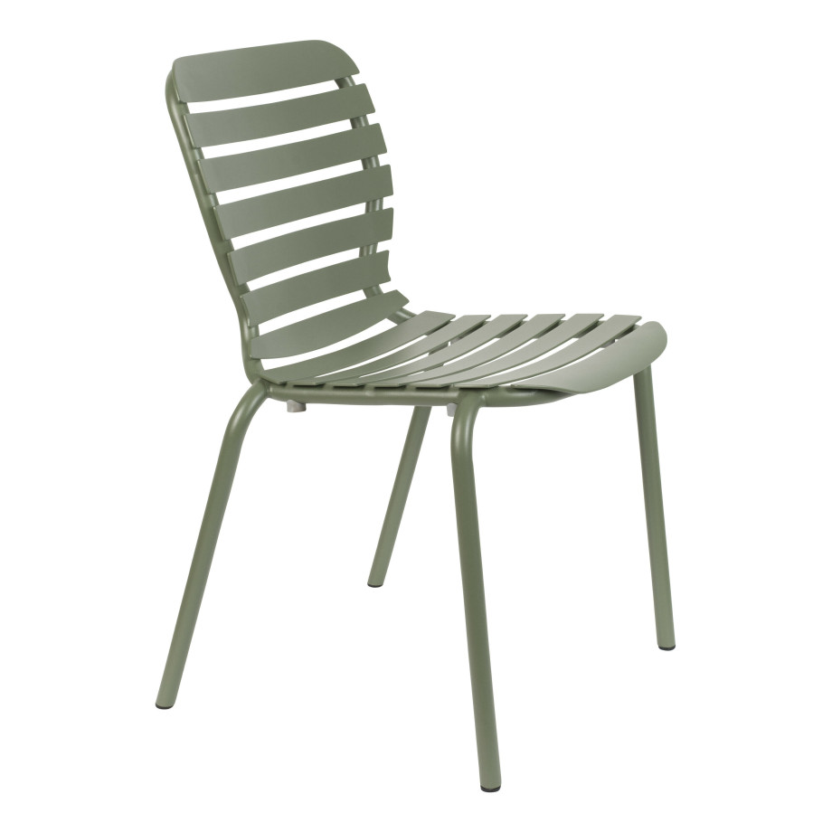 Zuiver Tuinstoel 'Vondel' Aluminium, kleur Groen afbeelding 1