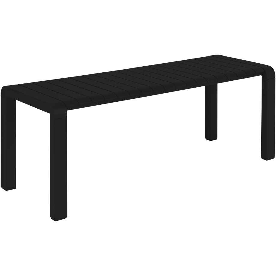 Zuiver Tuinbank 'Vondel' 130cm, kleur Zwart afbeelding 1