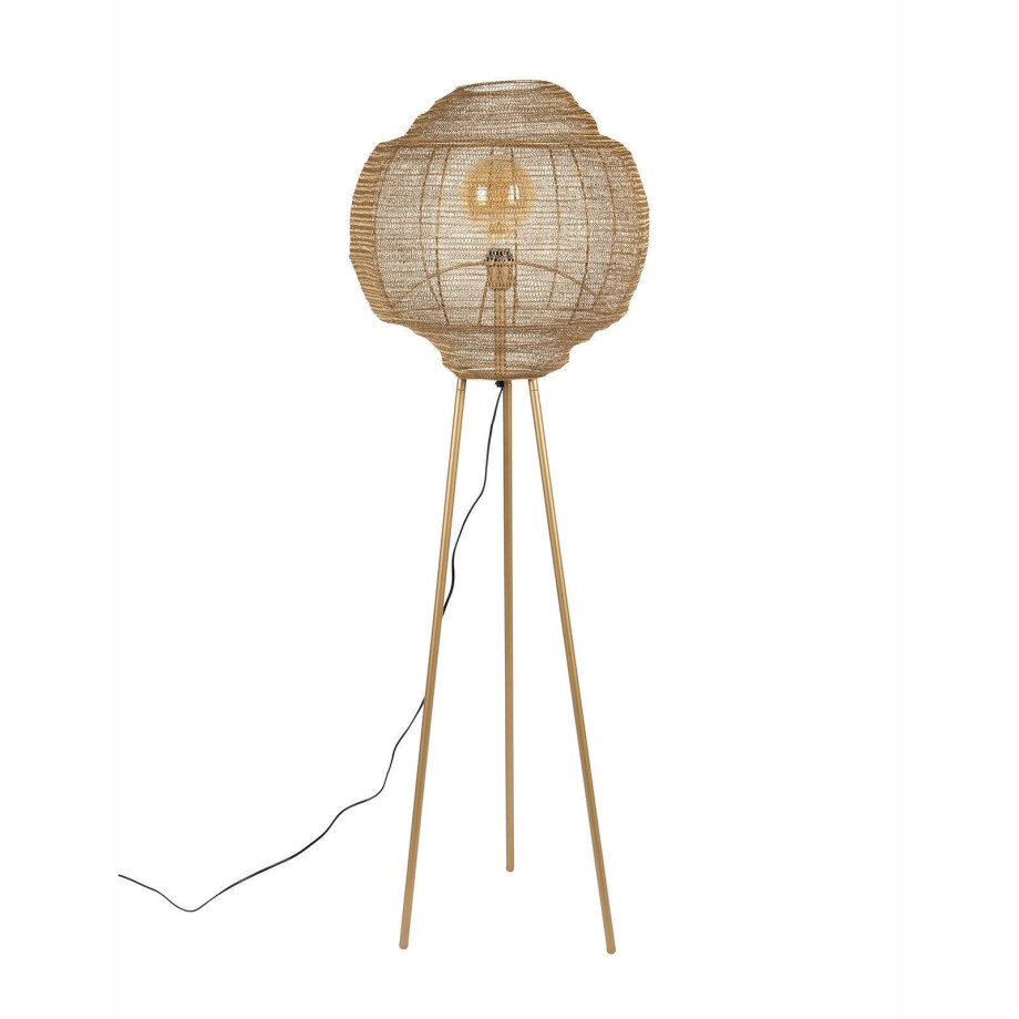 Dutchbone Meezan Vloerlamp Goud afbeelding 