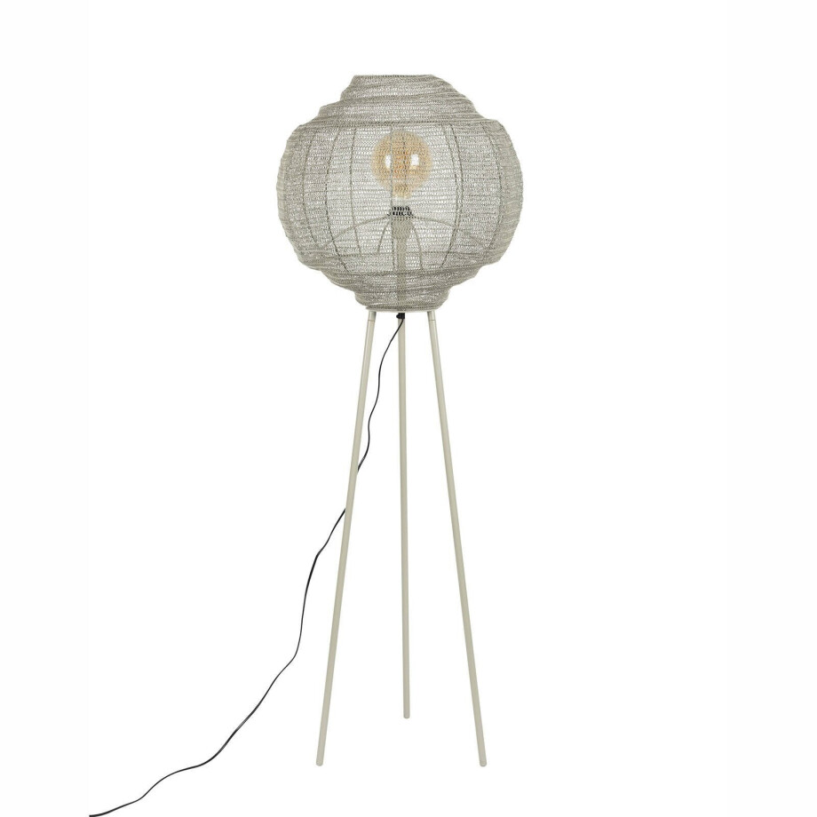 Dutchbone Meezan Vloerlamp Zand Grijs Dutchbone Meezan Vloerlamp Zand Grijs afbeelding