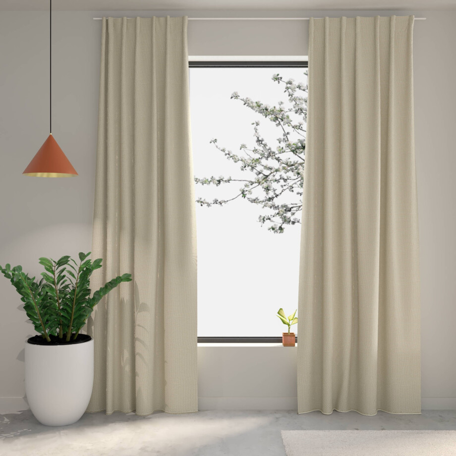 NOUS Living lichtdoorlatend gordijn kant en klaar thermo Dallas (130 x 270 cm)* afbeelding 