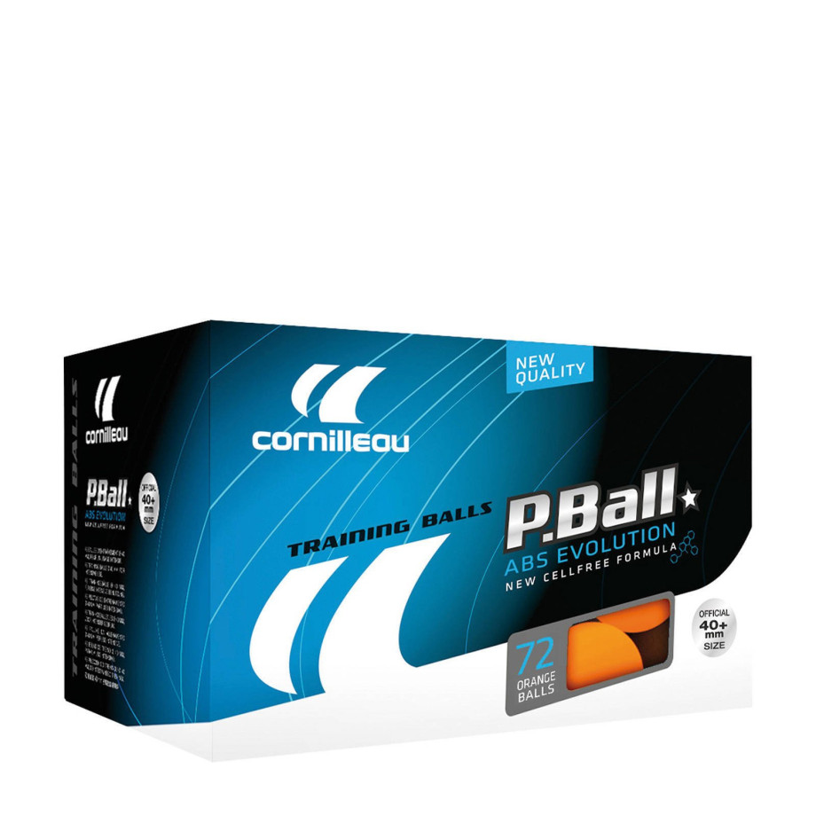 Cornilleau tafeltennisballen P-ball oranje 72 st. Tafeltennisballen P-ball oranje (72 stuks) afbeelding 