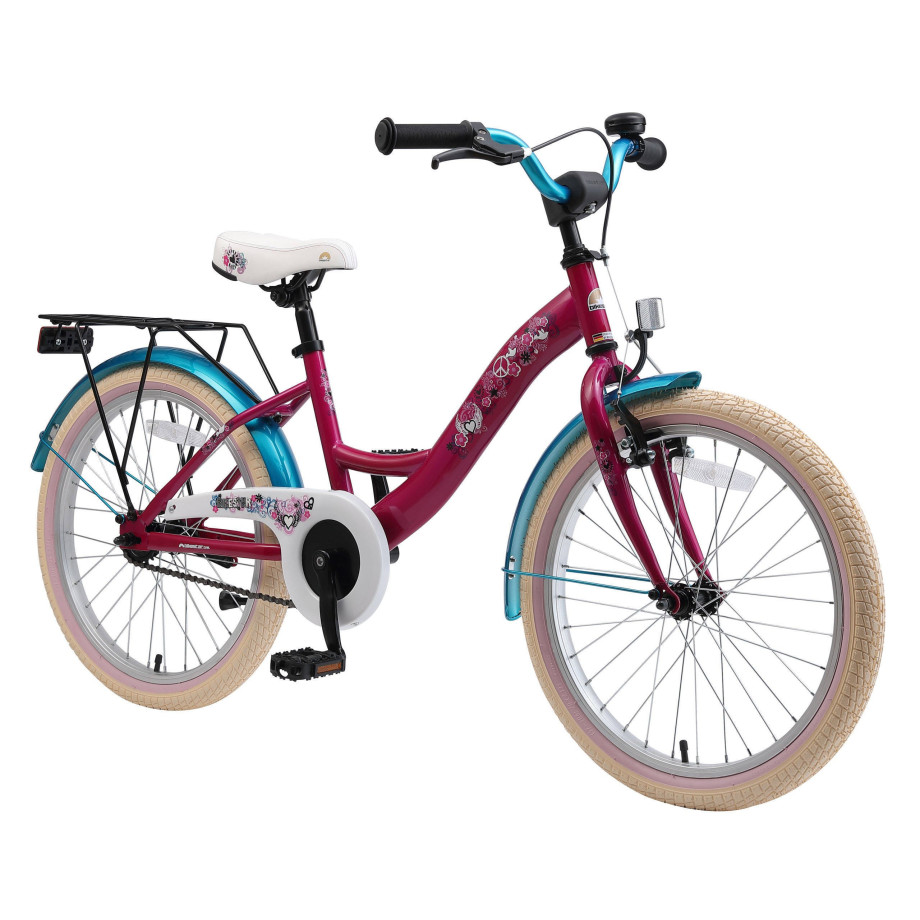 BikeStar Classic kinderfiets 20 inch paars afbeelding 