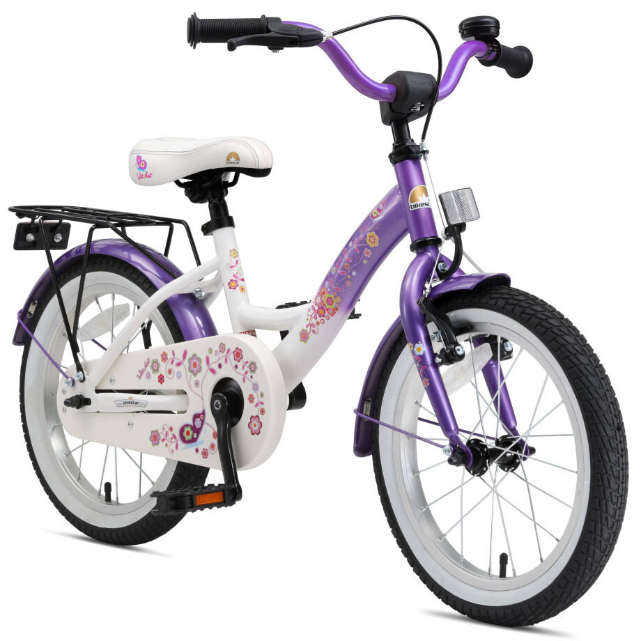 BikeStar Classic kinderfiets 16 inch lila BikeStar Classic kinderfiets 16 inch lila afbeelding