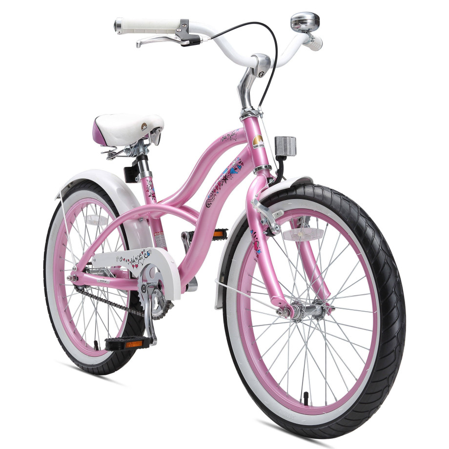 BikeStar Cruiser kinderfiets 20 inch roze afbeelding 