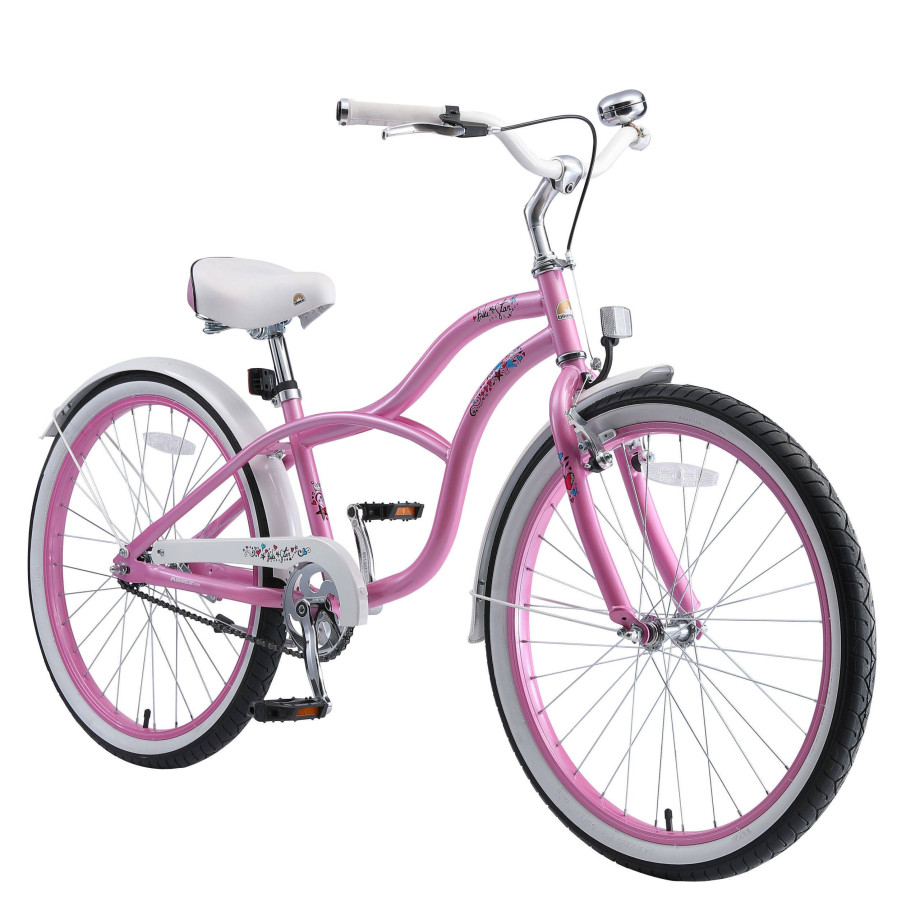 BikeStar Classic kinderfiets 24 inch roze afbeelding 