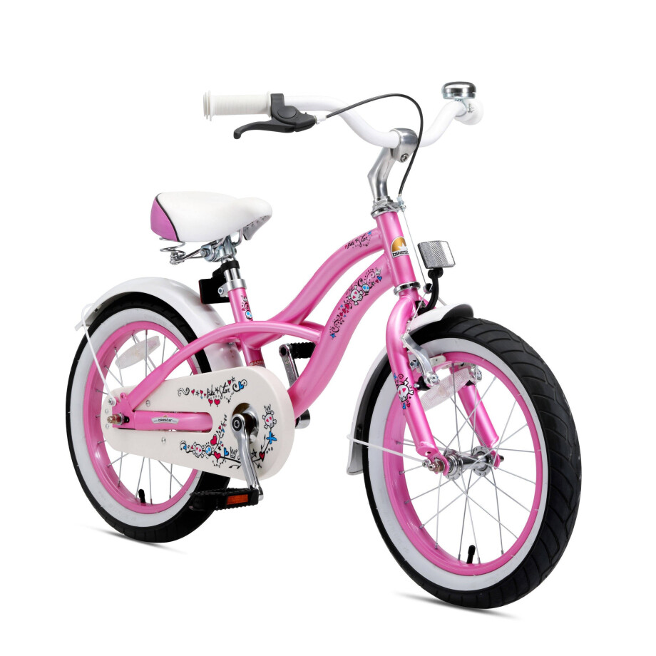 BikeStar Cruiser kinderfiets 16 inch roze BikeStar Cruiser kinderfiets 16 inch roze afbeelding