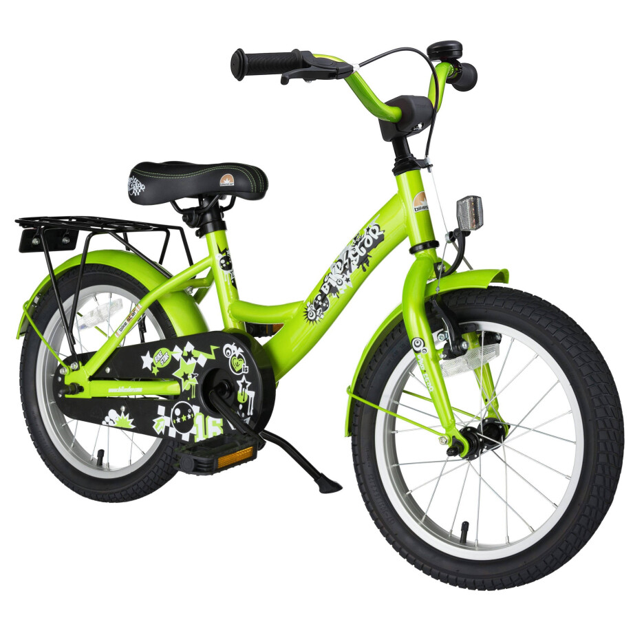 BikeStar Classic kinderfiets 16 inch groen BikeStar Classic kinderfiets 16 inch groen afbeelding