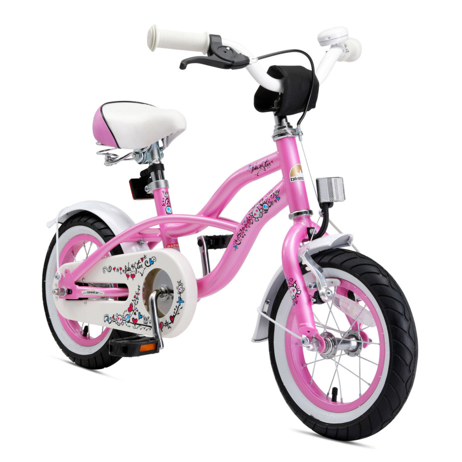 BikeStar Cruiser kinderfiets 12 inch roze afbeelding 