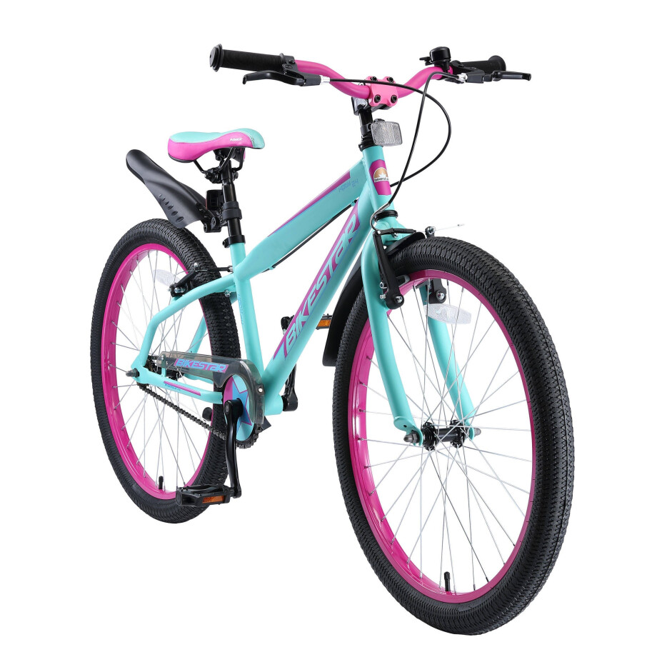 BikeStar Urban Jungle kinderfiets 24 inch turquoise BikeStar Urban Jungle kinderfiets 24 inch turquoise afbeelding