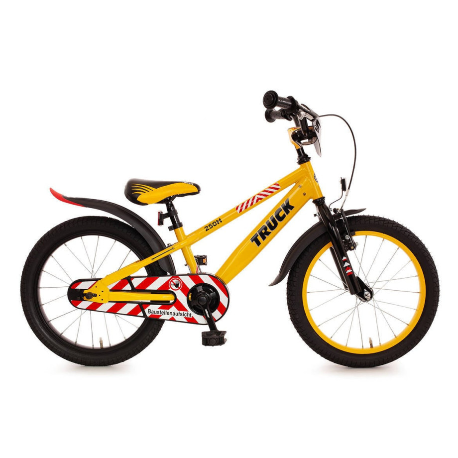 Bachtenkirch Truck kinderfiets 18 inch geel afbeelding 