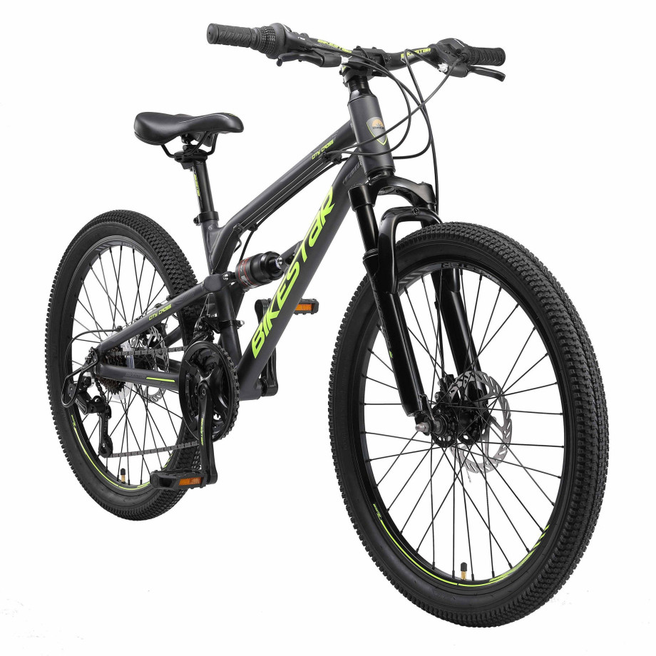 BikeStar MTB Fully kinderfiets 24 inch zwart afbeelding 