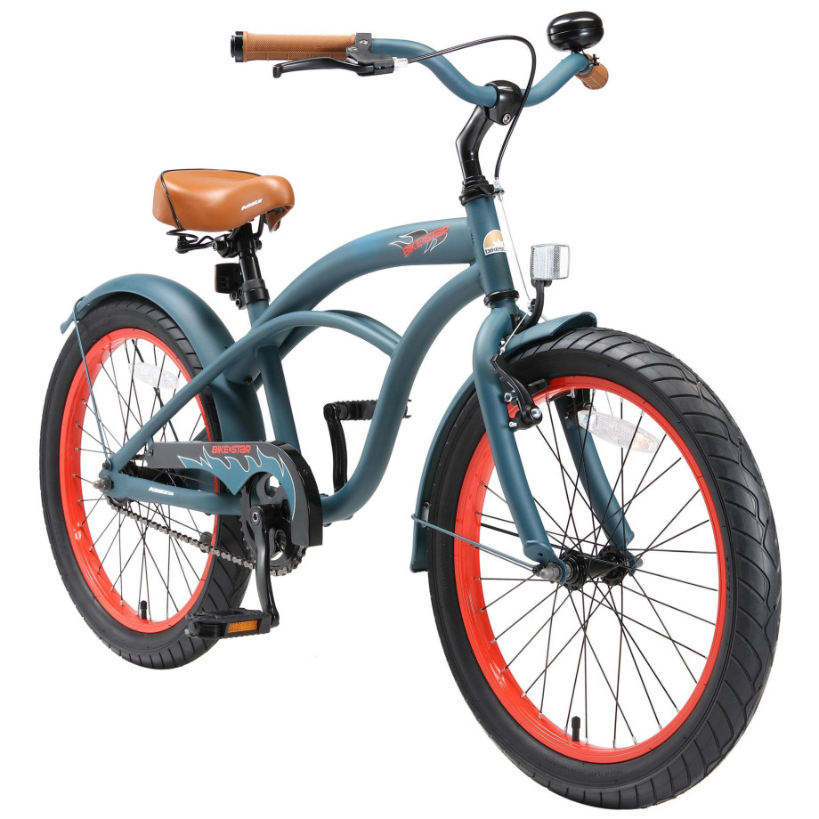 BikeStar Cruiser kinderfiets 20 inch blauw afbeelding 