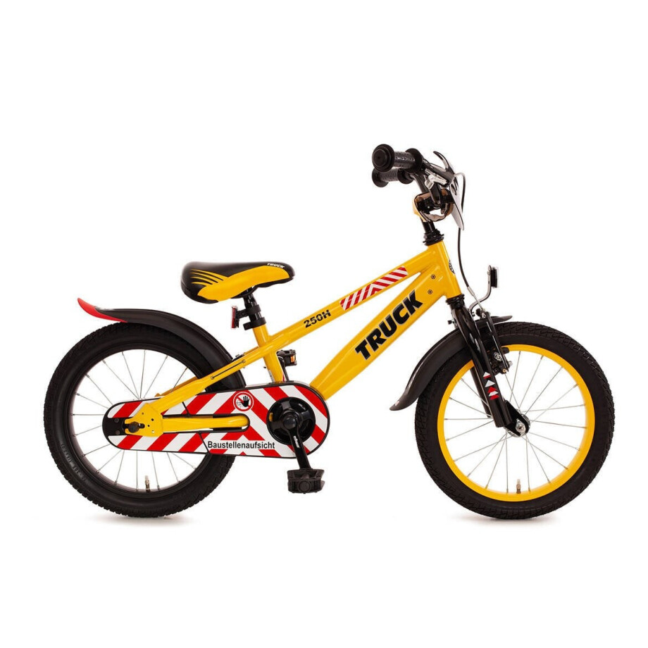Bachtenkirch Truck kinderfiets 16 inch geel Bachtenkirch Truck kinderfiets 16 inch geel afbeelding