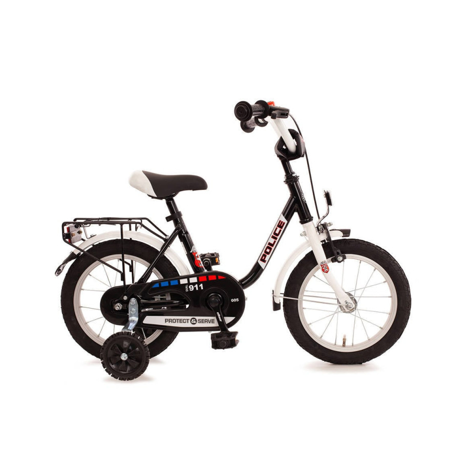 Bachtenkirch Police kinderfiets 14 inch zwart afbeelding 