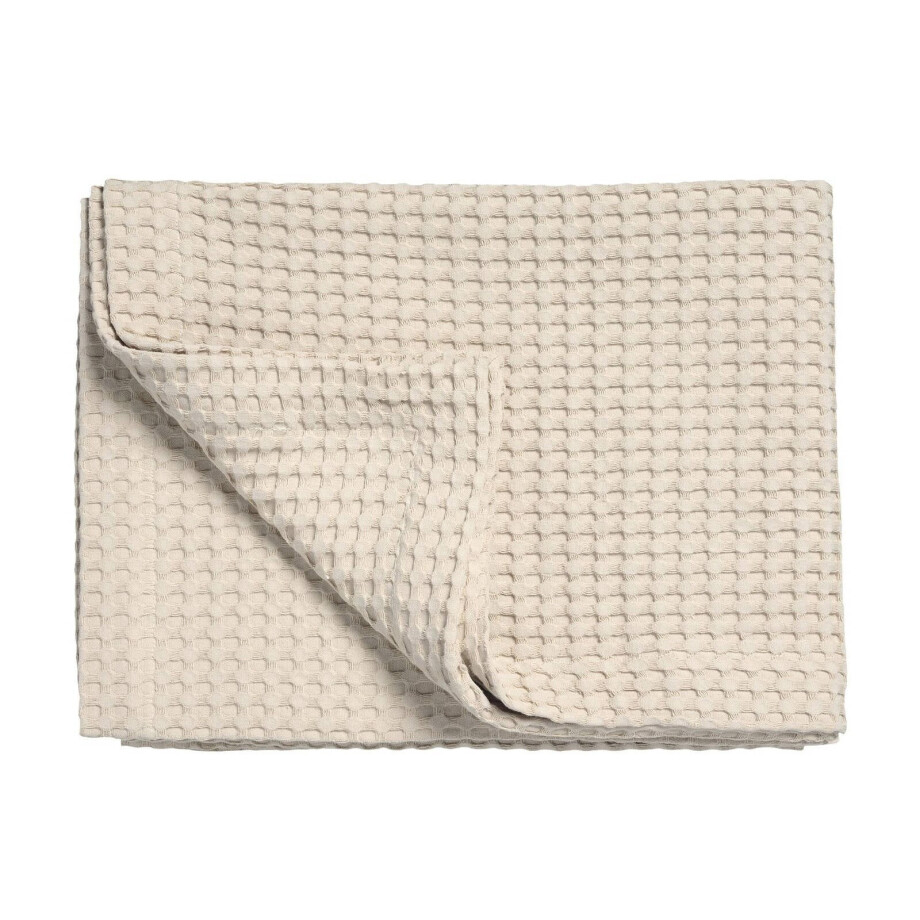 Vandyck katoenen bedsprei pique waffle (zand) (160x250 cm) Vandyck katoenen bedsprei pique waffle (zand) (160x250 cm) afbeelding