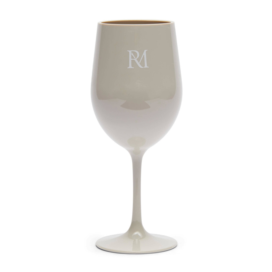 Riviera Maison RM Monogram wijnglas (wit) afbeelding 