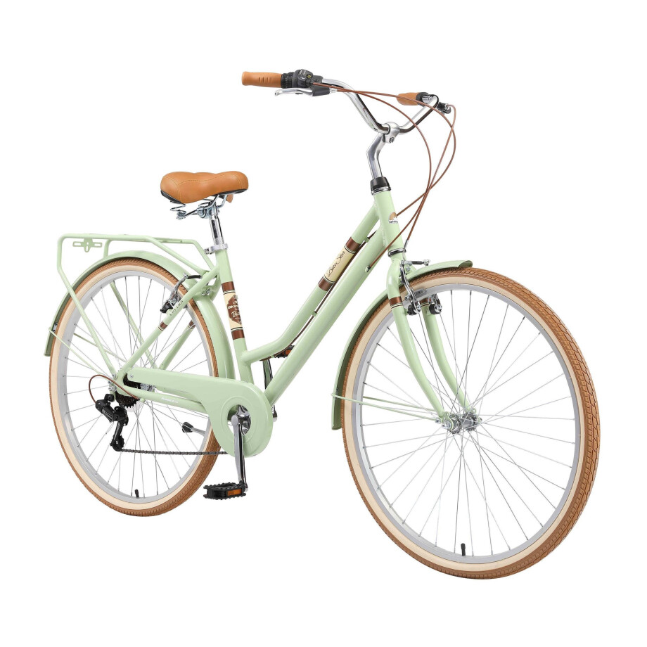 BikeStar retro damesfiets, 28 inch, 7 sp derailleur, mint BikeStar retro damesfiets, 28 inch, 7 sp derailleur, mint afbeelding