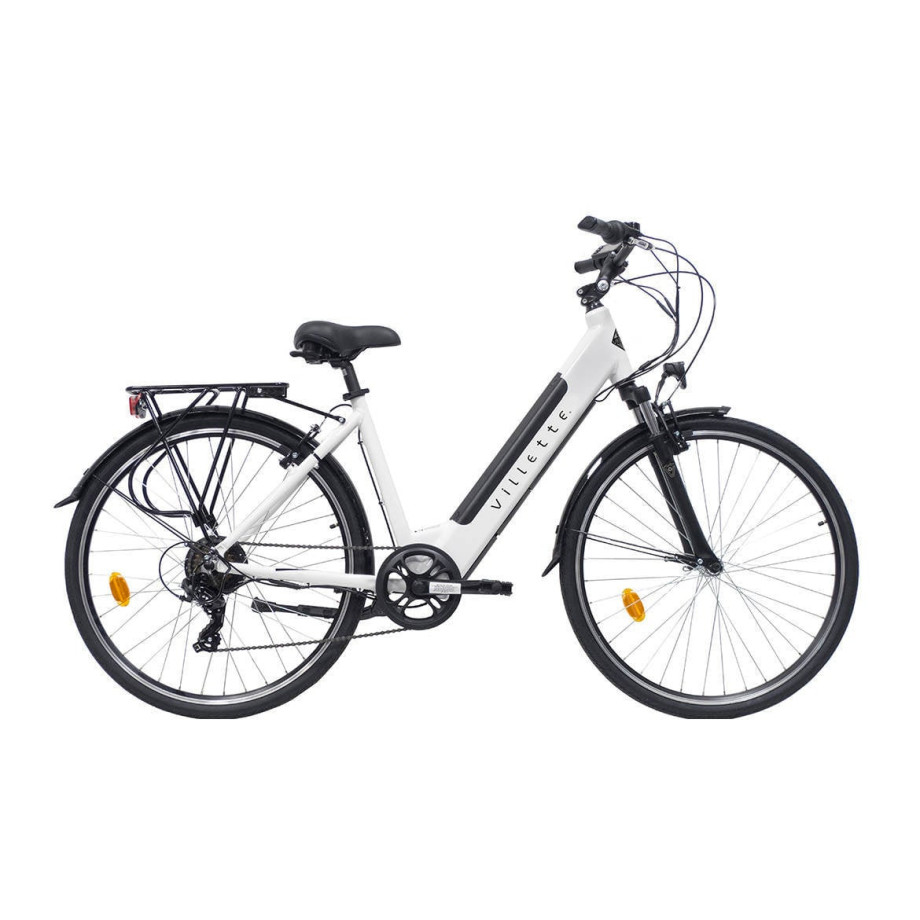 Villette l' Amant Eco, elektrische damesfiets, 7sp, 10,4 Ah, geïntegreerde accu, wit afbeelding 