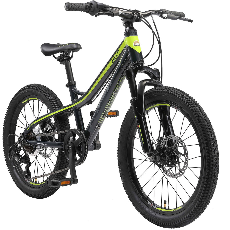 BikeStar MTB kinderfiets 20 inch zwart /groen, 7 speed afbeelding 