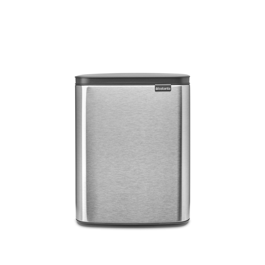 Brabantia Bo prullenbak - 12 l - Matt Steel Fingerprint Proof afbeelding 