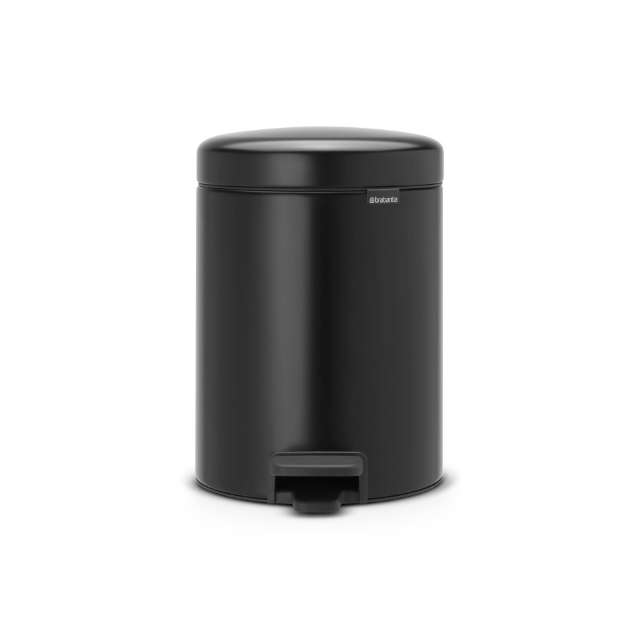 Brabantia NewIcon Prullenbak - 5 l - Matt Black (5 liter) afbeelding 